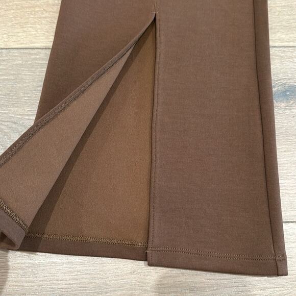 SAVVI Brown Olivia Slim Boot Pull-On Front Slit High Waist Pants Bottoms Size XL - Picture 8 of 12